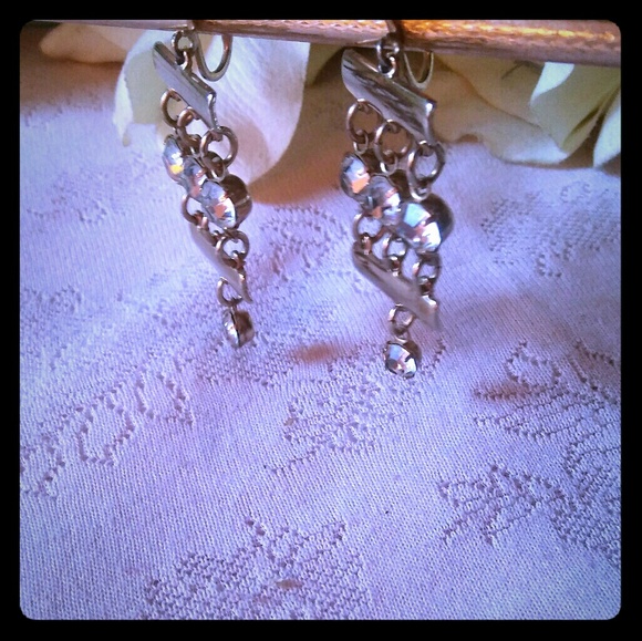 Grandma Heart Charm With Clear Rhinestones - Dangling Spacer For European Charm Bracelets & Necklaces